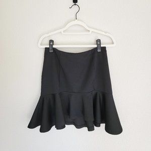 Black Flounce Skirt